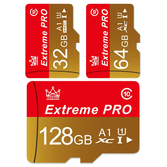 Extreme Pro – Hochgeschwindigkeits-Mini-SD-Karte mit V10-TF-Karte – Größen bis zu 256 GB – Ideale Flash-Karte für Telefon, Kamera, Drohne