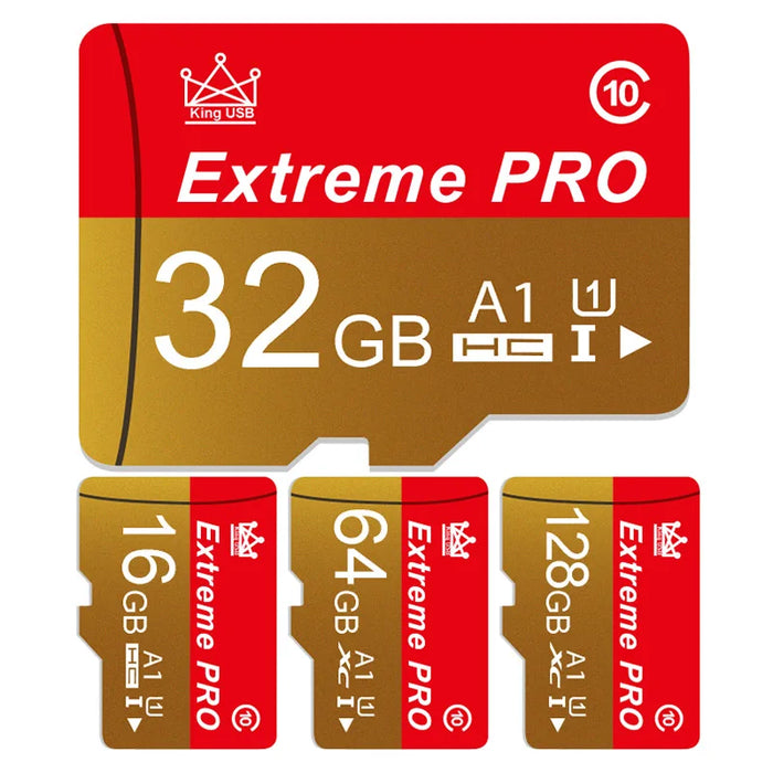 Extreme Pro – Hochgeschwindigkeits-Mini-SD-Karte mit V10-TF-Karte – Größen bis zu 256 GB – Ideale Flash-Karte für Telefon, Kamera, Drohne