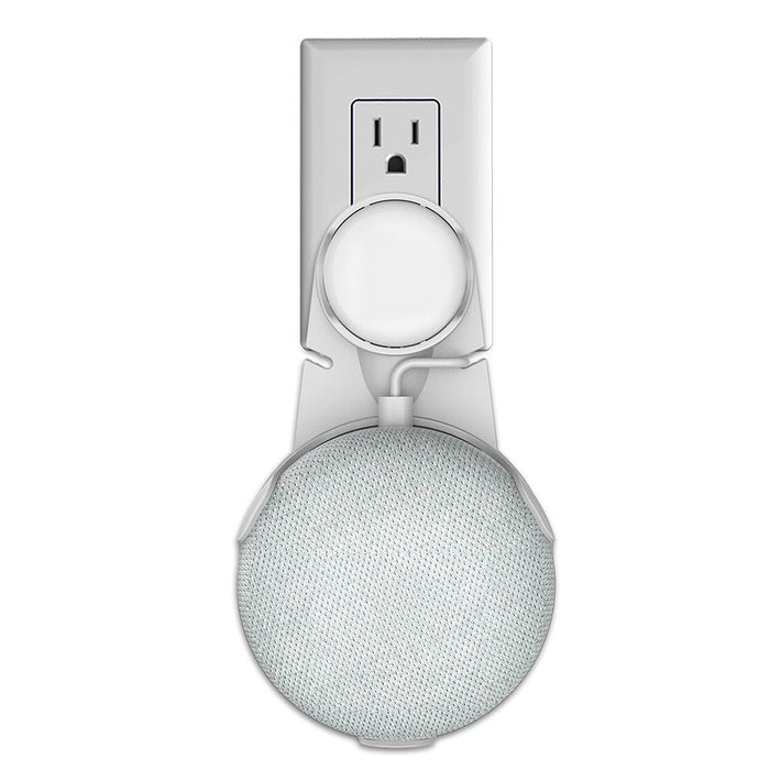 Google Home Mini - Wall Mount Adjustable Plug-In Microphone Holder with Hidden Bracket - Designed for Easy Home Installation and Concealment - Shopsta EU