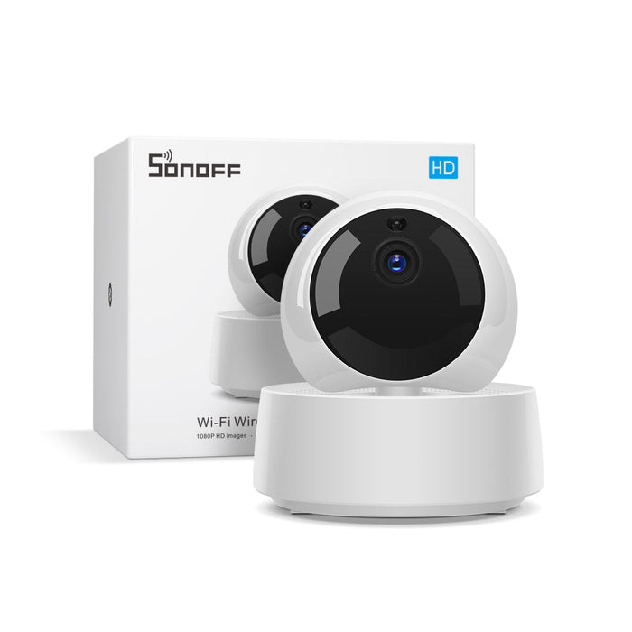 SONOFF GK-200MP2-B WiFi IP Camera - 1080P 360 Degree Security, Smart Wireless, IR Night Vision, Baby Monitor, eWeLink APP Control - Ideal for Home Surveillance & Baby Monitoring - Shopsta EU